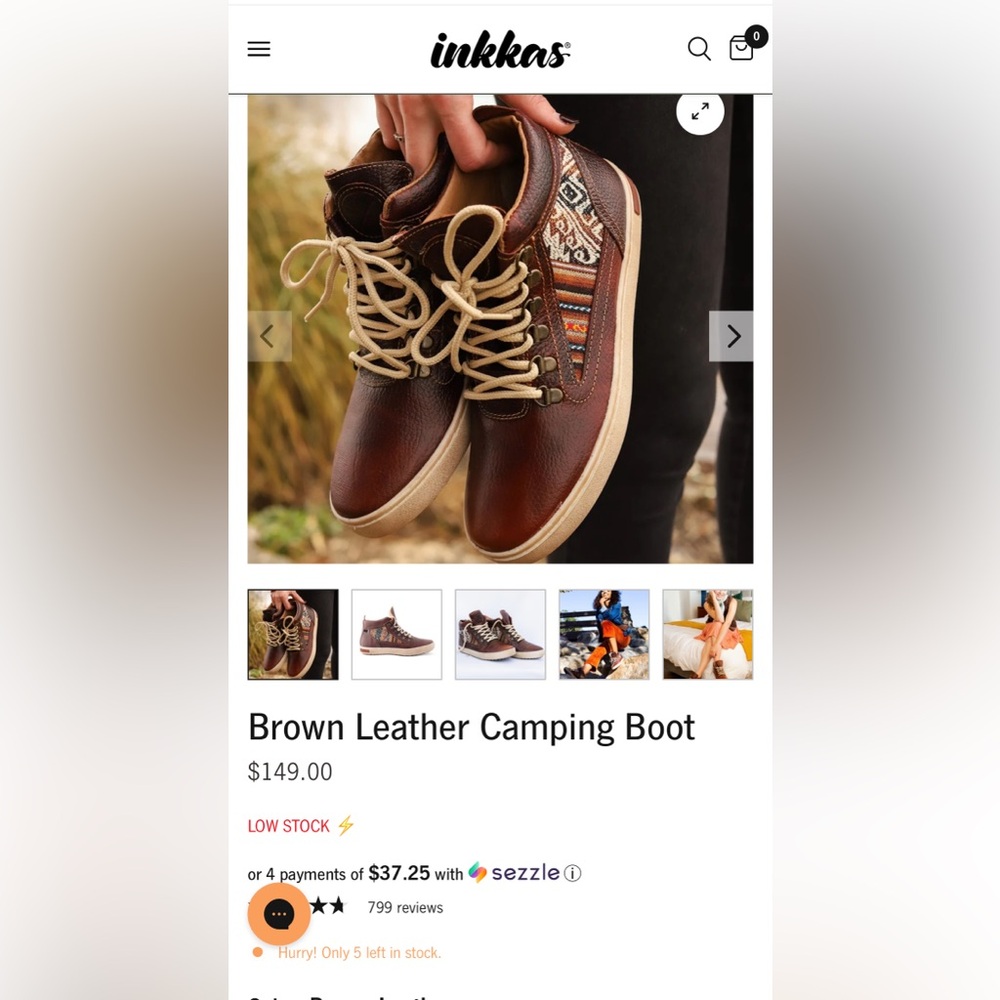 Inkkas Brown Leather High-Top Sneakers with Distressed Finish